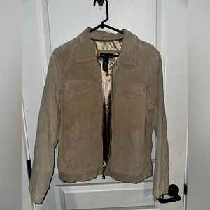 Denim&Co Light Brown Suede Jacket